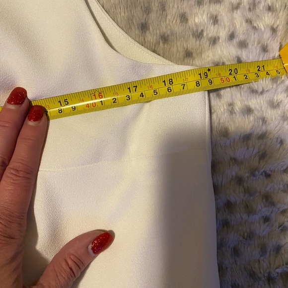 Karen Scott white sleeveless lined dress size 14 GREAT condition! Back zipper - Picture 4 of 6